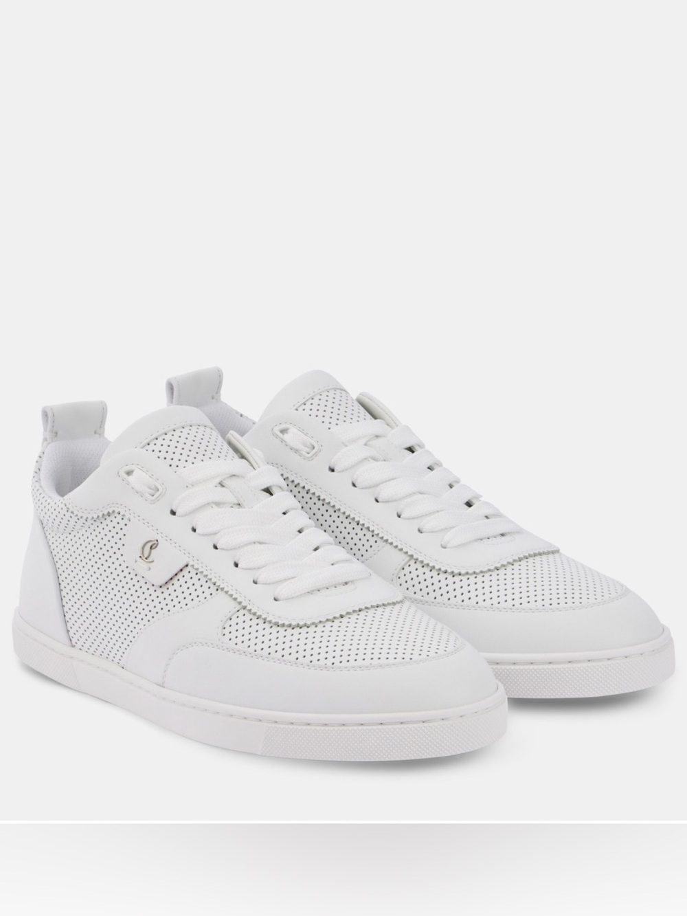 $890 Men’s Christian Louboutin Tutti Rui Perforated Low Top Sneakers EU 44 US 11
